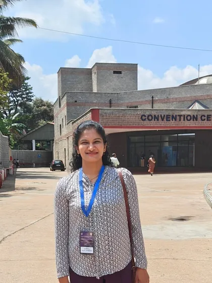 Outside the NIMHANS convention centre during the pediatric dermatology conference. It was an insightful day focused on the unique skin conditions affecting children.