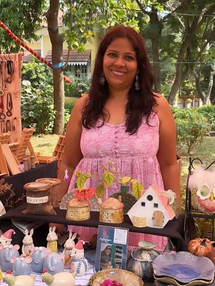 My first potter's market in Goa. I had an incredible time at Potters Fest, meeting so many talented artists and connecting with new customers.