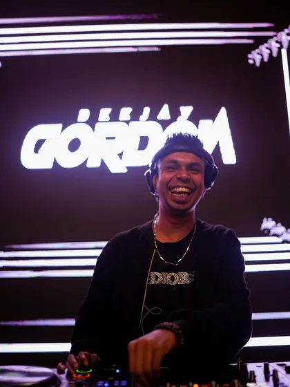 A good DJ doesn't just play music, they share their energy. This is me, in my element, enjoying the vibe right along with the crowd.