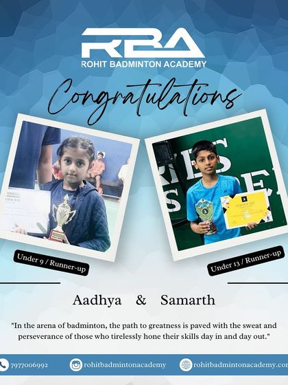 Rohit Badminton Academy - Badminton Coaching Our Champions: Tournament Success photo 53