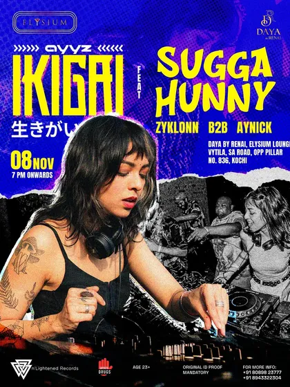 The poster for my show in Kochi, Kerala. It's always exciting to play in a new city.