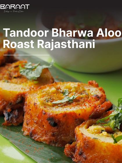 My Tandoor Bharwa Aloo Roast Rajasthani takes traditional stuffed potatoes to a whole new level of deliciousness.