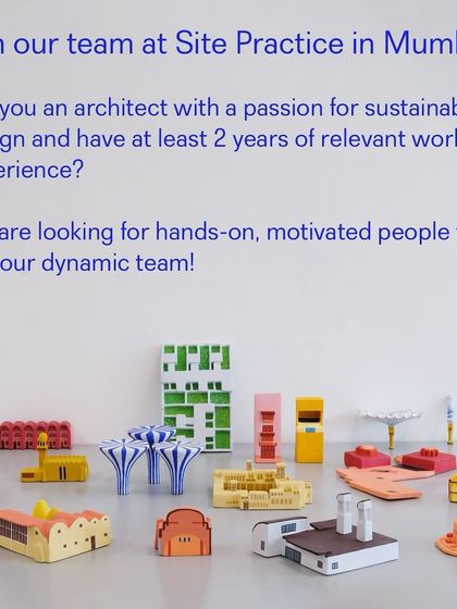 Site Practice in Mumbai is hiring an Architect.