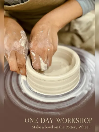 Our one-day workshop is a great introduction to the potter's wheel. You can learn the basics and create your very own bowl in just a couple of hours.