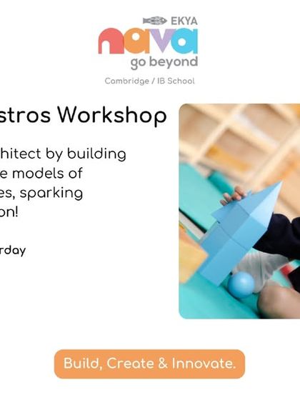 This poster for the Miniature Maestros Workshop invites young creators to unleash their inner architect. It highlights a fun, hands-on session where children build their own miniature models, sparking creativity and innovation.