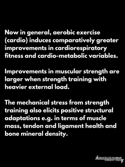 Is strength training better than cardio? That's the wrong question. Both deliver different stimuli and elicit different, yet equally important, health benefits. A combination of both is the most effective approach for overall health, performance, and reducing cardiovascular disease risk.