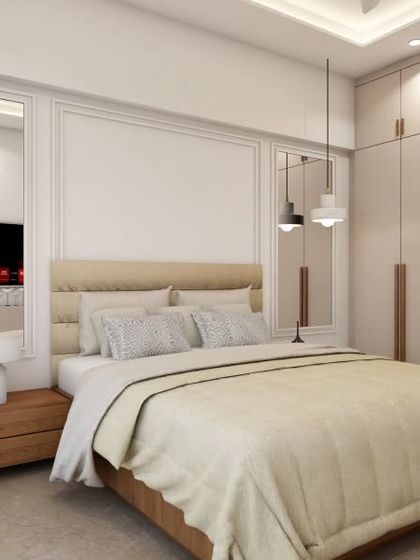 Interiors Bangalore - Full Home Interior Design Serene Master & Guest Bedrooms photo 9