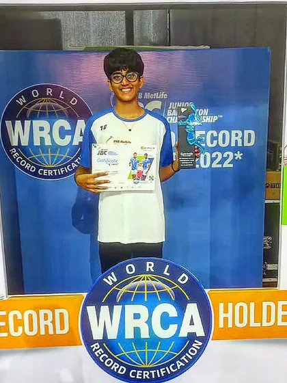 Heartiest congratulations to Ananya Chauhan for clinching the Gold Medal in the U-15 Girls' Singles category. Her hard work and focus have paid off.