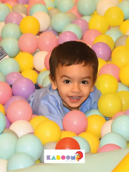 There's nothing better than seeing a happy face peeking out from our giant, colorful ball pit. We design our play areas to be a safe and delightful sensory experience for even our littlest guests.