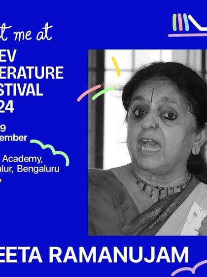 An invitation to meet me at the Neev Literature Festival. These festivals are a vibrant confluence of ideas, and I am always honored to be a part of them.