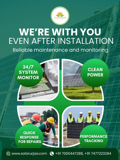 Our commitment to you doesn't end with installation. We provide comprehensive support including 24/7 system monitoring, performance tracking, and quick response for repairs, ensuring you get clean, uninterrupted power for years to come.