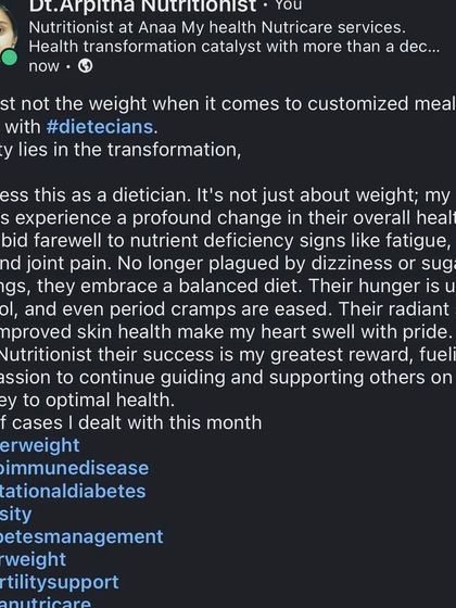 Anaa Nutricare - Holistic Weight Management How We Work Together photo 8