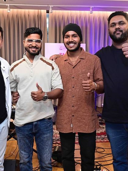 Our teachers and students celebrating together after a fantastic student concert. The sense of community and shared achievement is what makes these events special.