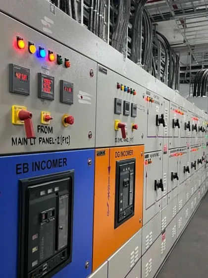 Here you can see my energy meters installed within the main LT panel at the Mall of Asia in Bangalore. This installation is a great example of how I help large commercial spaces manage their power distribution effectively, ensuring reliability and optimizing costs.