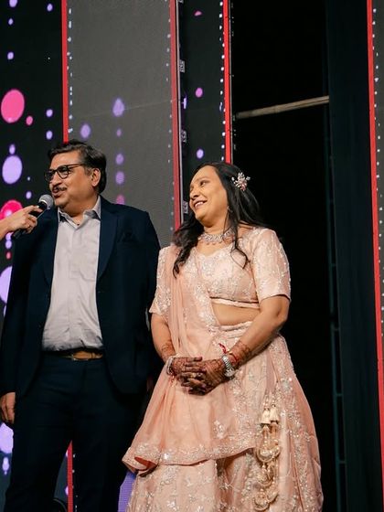 Engaging with the parents of the bride and groom during a sangeet. It's all about making every single person feel like a special part of the celebration.