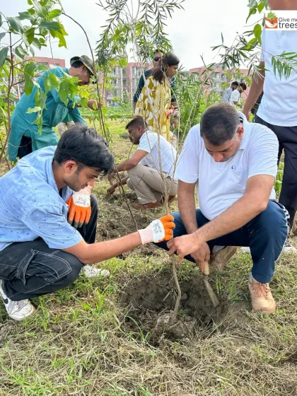 Members of Rotaract and ITBP working side-by-side. These images capture the spirit of community service, where diverse groups unite for a single, positive goal: a greener environment.