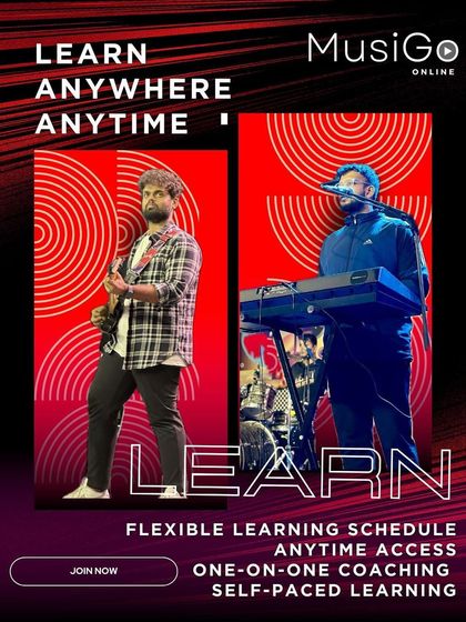 This ad showcases our flexible learning options, including one-on-one coaching and self-paced learning, available both in-studio and online.
