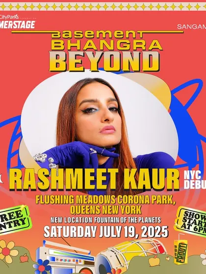 A poster for headliner Rashmeet Kaur, announcing her NYC debut. I specialize in producing and promoting major debut performances for international artists.