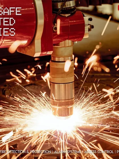 Our security solutions extend to industrial environments. This image of automated machinery highlights our capability to secure complex factory settings, protecting valuable equipment and streamlining operations with integrated access control and surveillance.