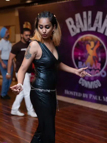 A moment of performance and expression. I bring my whole self to my teaching, sharing my passion and energy with the class.