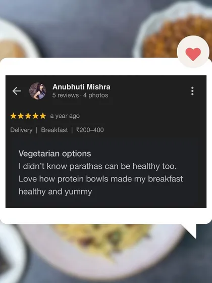 I love that my customers are discovering that even parathas can be healthy and yummy. Making breakfast both healthy and delicious is my goal.