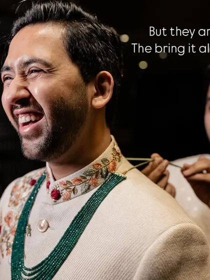 A burst of genuine laughter while a friend helps with the final touches. These are the moments we live for, the unposed, real interactions that happen behind the scenes. It’s the story of friendship and support that builds up to the big "I do."