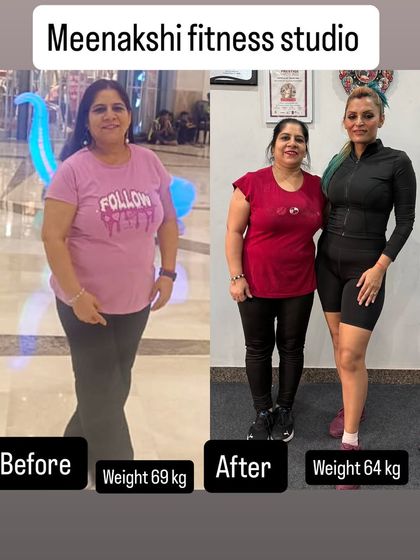 Another angle of this client's 5 kg weight loss journey. Consistency in our workouts leads to visible results like this, improving both health and body shape.