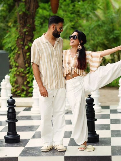 I will never have this version of me again. I consciously choose to slow down and absorb who I am in this very moment. Here with my husband on a holiday.