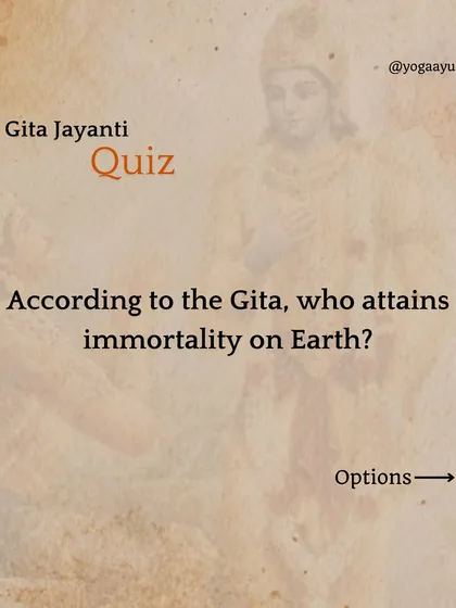 In celebration of Gita Jayanti, the day Bhagavad Gita was spoken, here is a short quiz. The Gita is more than a scripture; it is a living voice with a vital message for all of humanity. Studying it with faith offers a solution to all of life's problems.
