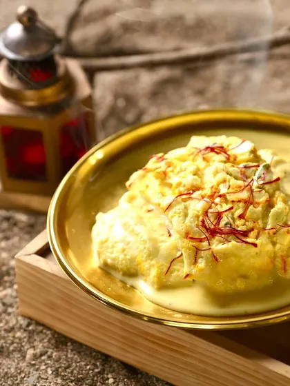 A royal ending to any meal, my Classic Saffron Shahi Tukda is pure indulgence. Crispy fried bread is soaked in a creamy, saffron-infused rabri, creating a dessert that is both rich in flavor and texture. It’s a signature sweet that always leaves guests wanting more.