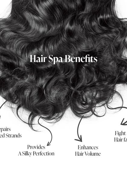 Discover the benefits of our hair spa. Our treatments are designed to repair damaged strands, provide silky perfection, enhance volume, and fight hair fall.