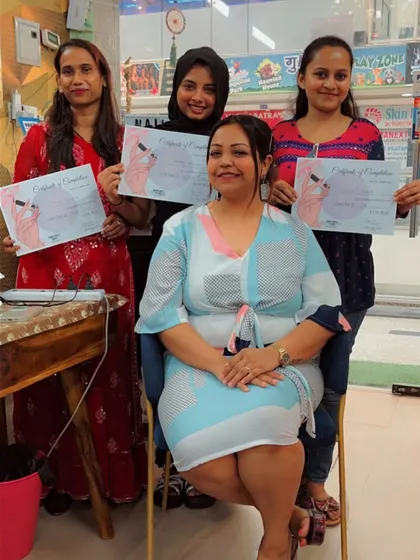 This is what success looks like. I am incredibly proud of my students who complete the professional nail art certification. They leave not just with a certificate, but with the skills and confidence to start their own beauty studio or freelance career.