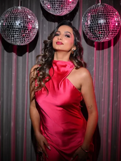 This isn't just makeup, it's a reflection of talent and hustle. A stunning party look from a student's portfolio shoot.