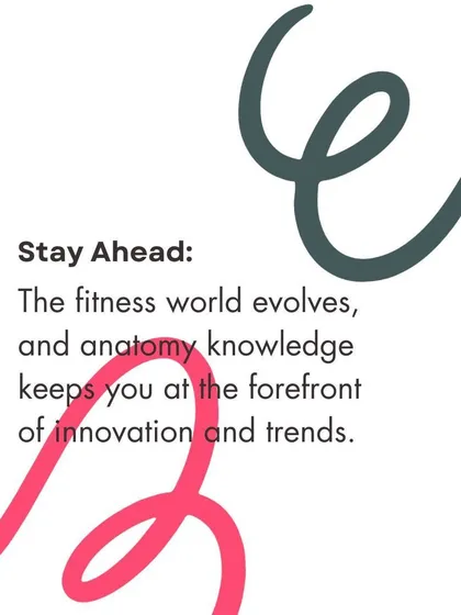 Stay ahead of the curve. The fitness world evolves, and a strong foundation in anatomy keeps you at the forefront of trends and innovation.