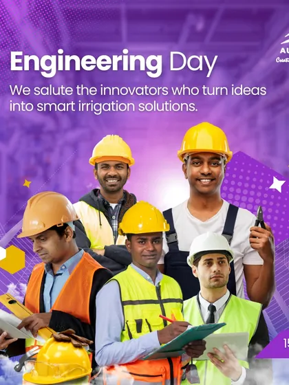 On Engineering Day, we salute our innovators. This image represents the brilliant minds behind our smart irrigation solutions, who work tirelessly to turn ideas into reality for farmers.