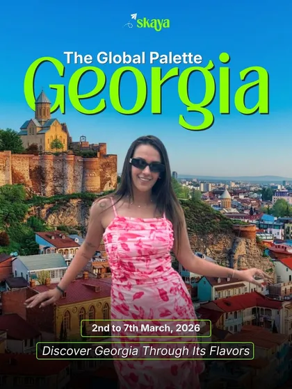 This is your official invitation to discover Georgia through its flavors. Join our creator-led trip, "The Global Palette," for an unforgettable culinary and cultural experience.