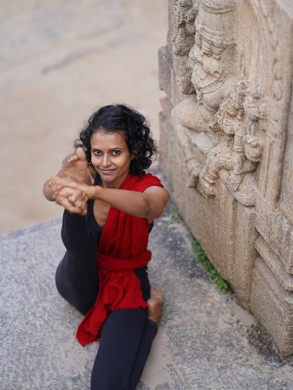A smile from the heart is a reflection of the self. It is an expression of emotion that doesn't need to be judged. In this Krounchasana pose, I am reminded to smile for everything, good or bad, and simply breathe.