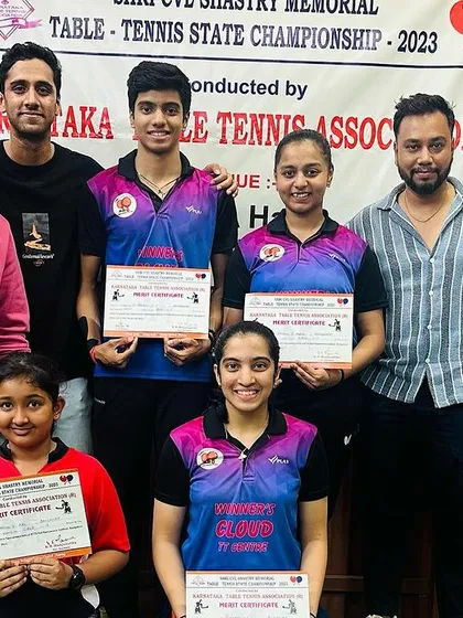 A group photo with our winners from the Karnataka State Championship 2023 and the coaching staff. We celebrate every achievement, big or small, together.