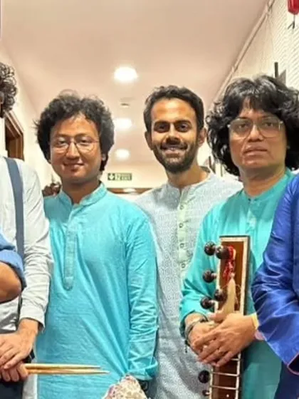 Another group photo with the team at NCPA. The moments before going on stage are always filled with a mix of excitement and focus.