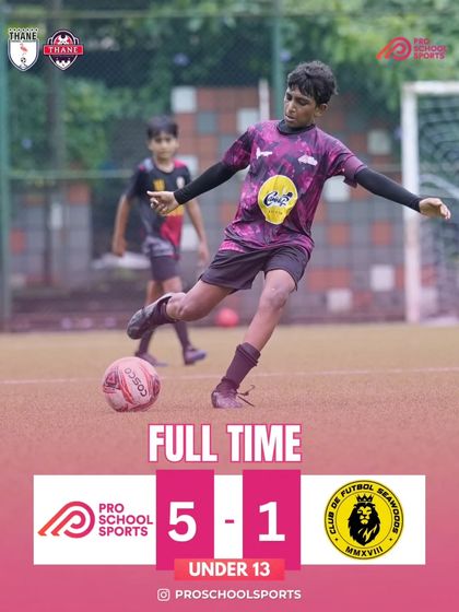 A dominant 5-1 win for our U13 boys against Seawoods FC in the Thane Youth League. The team was on fire from start to finish.