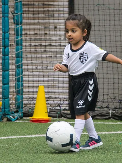 Every great journey starts with a single step. We welcome children as young as 3.5 years old, providing a nurturing and fun introduction to football where they can fall in love with the game.