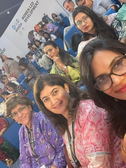 Attending the 'Women-Led Development' discussions organized by the Hindustan Times for the G20 Summit. It's inspiring to be in a room full of powerful women shaping the future.