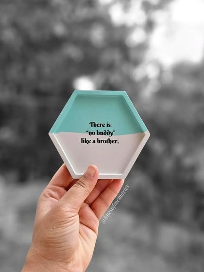 Hues of Memories - Custom Eco-Resin Home Decor Personalized Coasters photo 6