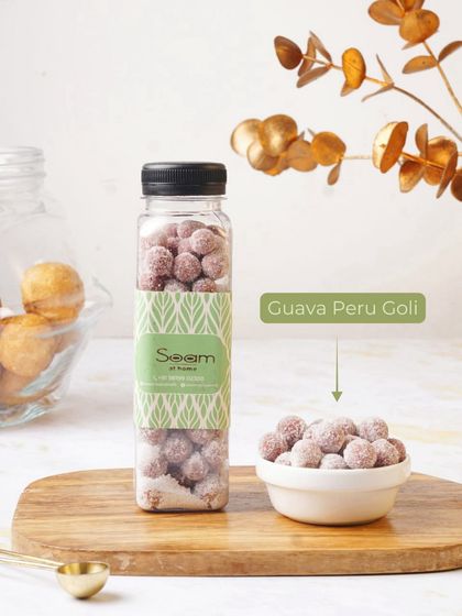 My Guava Peru Golis capture the nostalgic taste of guava with a spicy kick. These tangy and sweet bites are a fun and flavorful mouth freshener.
