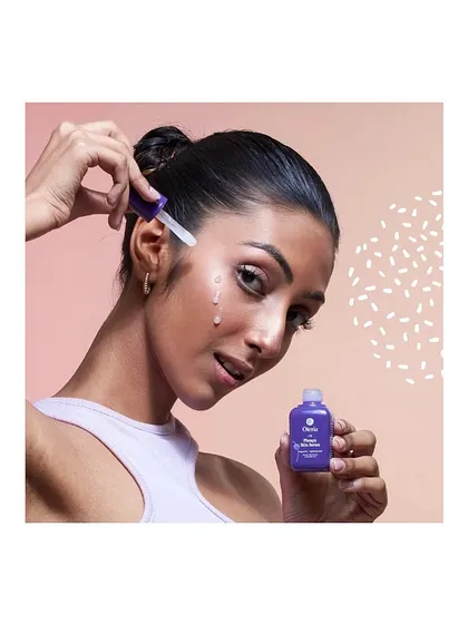 For this skincare brand, the styling needed to feel fresh, clean, and natural. I opted for a simple white tank top and a neat bun to convey a sense of health and simplicity for the serum product shoot.