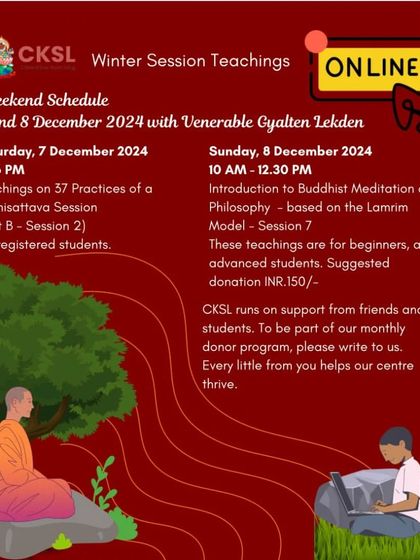 Choe Khor Sum Ling - Buddhist Philosophy Courses Introduction to Buddhist Philosophy photo 5