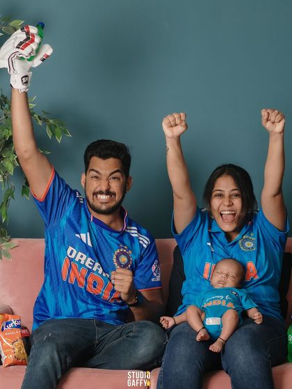 Pure exhilaration! This family's love for cricket is captured in their joyful celebration.