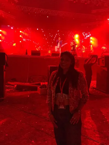 A backstage moment during the Bollywood Night at IIT Kanpur's Antaragni. I had the fortune of witnessing Salim Merchant and his team deliver a powerhouse performance.