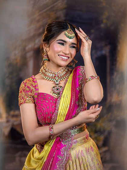 Deepika Makeup and Hair - Professional Makeup & Hair Academy Elegant North Indian & Fusion Bridal Styles photo 27
