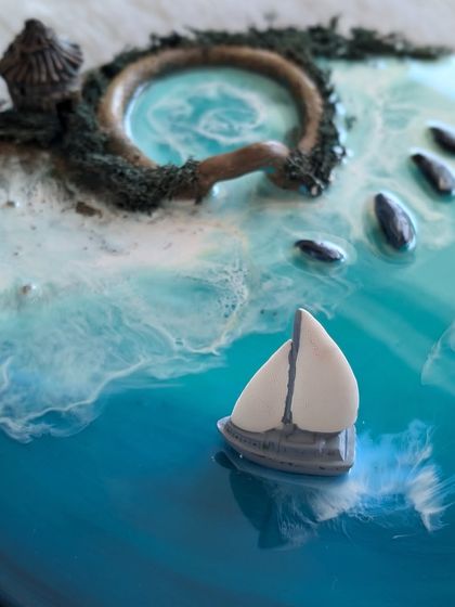 Studio Chhavi - Custom Art & Decor Commissions Ocean-Inspired Resin Art photo 7